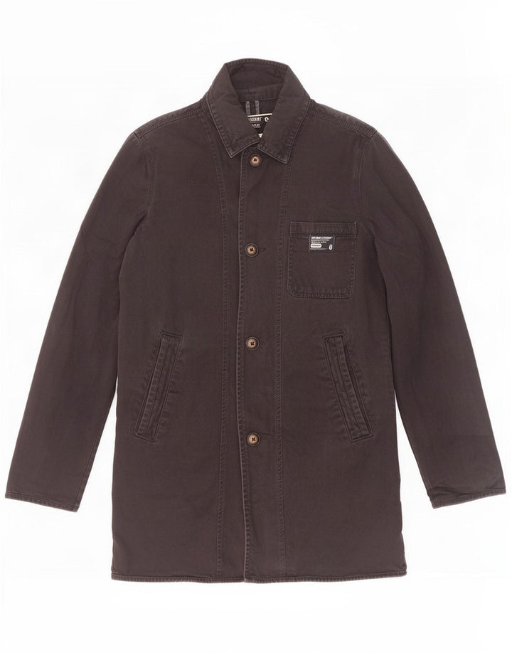 Superdry Herren Parka Jacke UK 36 Small Schwarz Baumwolle