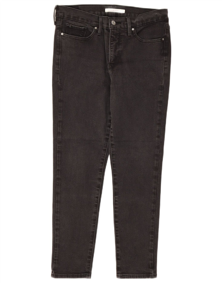 LEVI'S Damen 311 Shaping Skinny Jeans W29 L25 Schwarze Baumwolle