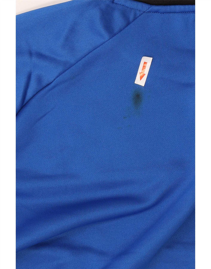 Kappa Herren Grafik-Sweatshirt-Pullover 2XL Blaues Colourblock-Polyester