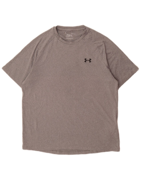 Under Armour Herren T-Shirt Top Mittelgraues Polyester