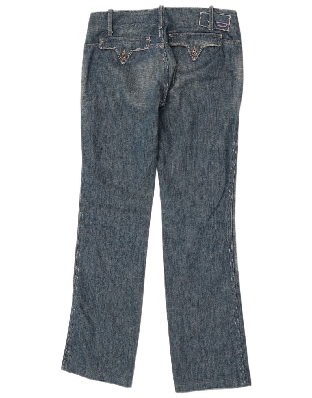 Diesel Damen Bootcut-Jeans W28 L32 Blaue Baumwolle