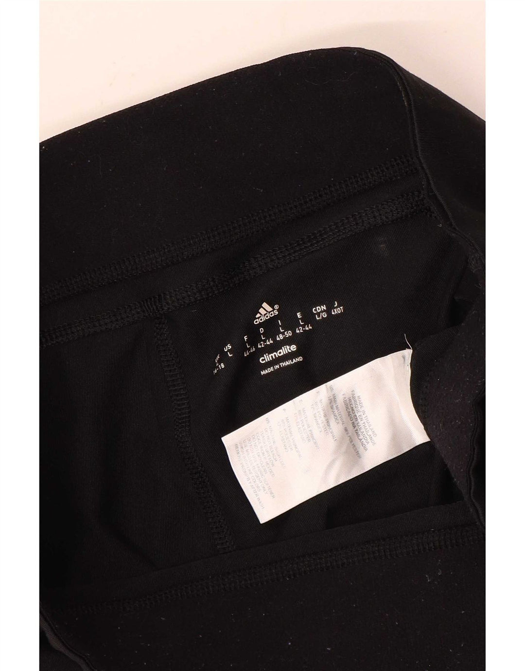 Adidas Damen Climalite Capri Leggings UK 16/18 Large Schwarz Polyester