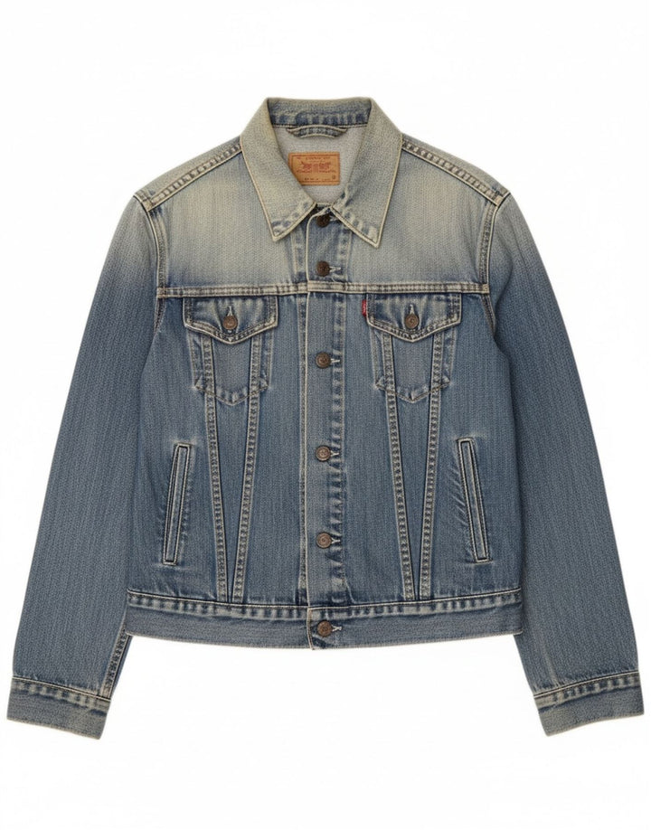 LEVI'S Girls Denim Jacket 11-12 Years Medium  Blue Cotton