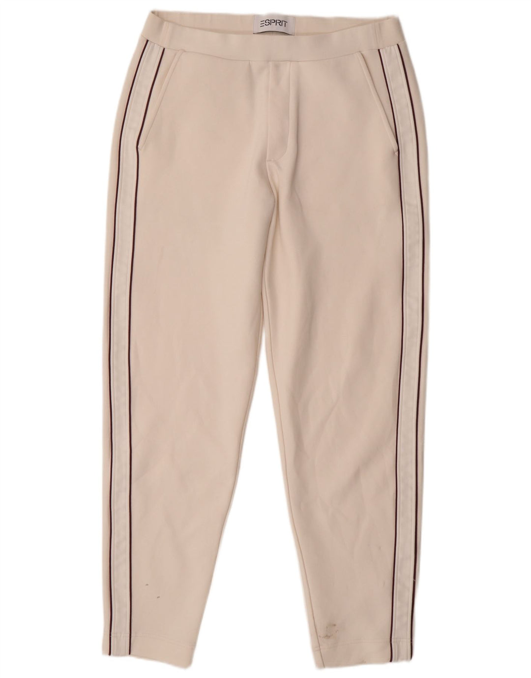 Esprit Damen Slim Chino-Hose, Größe L, W32, L29, weiße Baumwolle