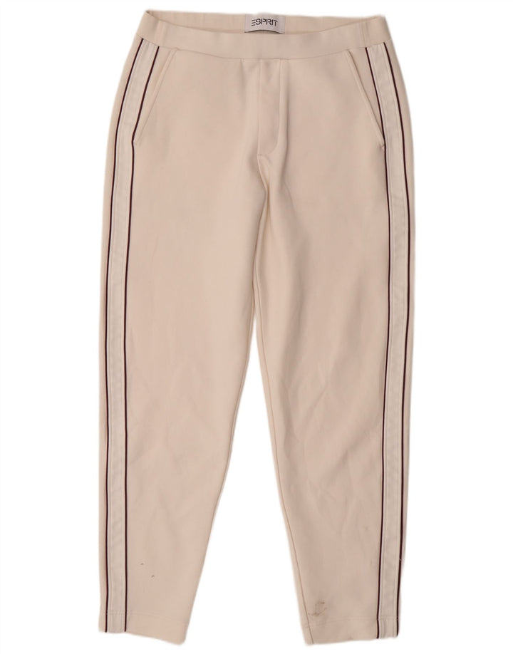 Esprit Damen Slim Chino-Hose, Größe L, W32, L29, weiße Baumwolle