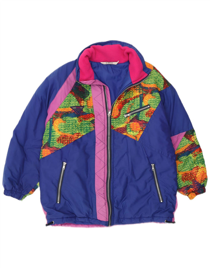 Brugi Damen-Skijacke mit Kapuze, UK 16, groß, mehrfarbig, Farbblock