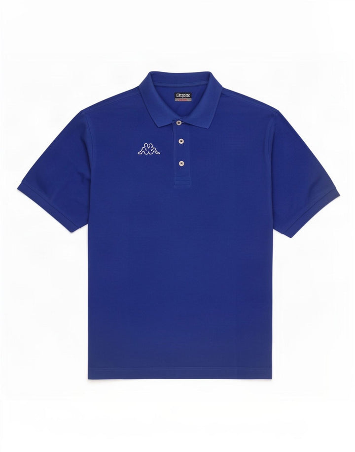Kappa Herren-Poloshirt, große blaue Baumwolle