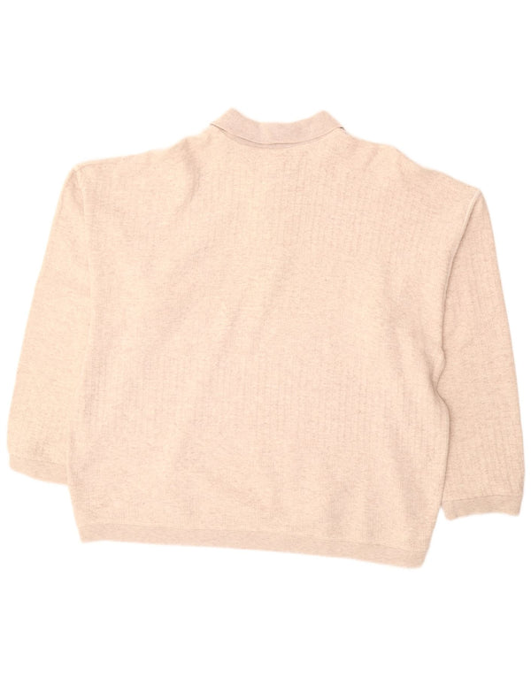 VINTAGE Herren Rollkragenpullover Pullover 2XL Beige