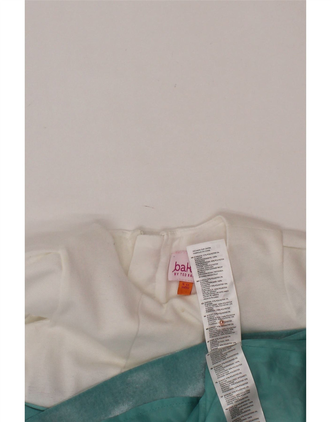 TED BAKER Baby-Mädchen-A-Linien-Kleid, 9–12 Monate, weißes Blumenmuster aus Polyester