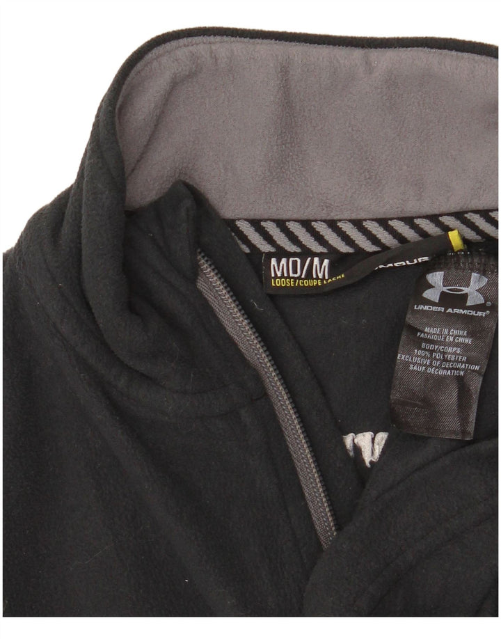 Under Armour Damen-Fleecepullover mit Reißverschluss, UK 14, Mittelgrau, Polyester