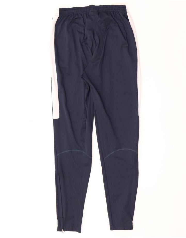 Nike Herren Dri Fit Trainingshose, Größe S, marineblaues Farbblock-Polyester