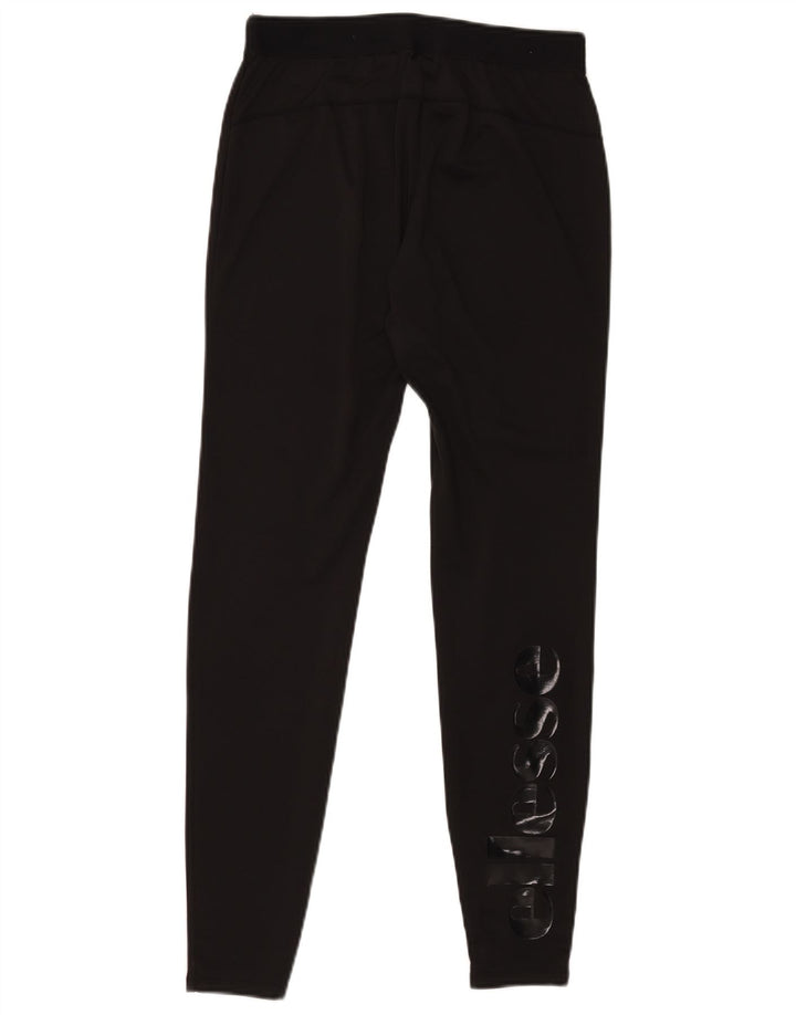 Ellesse Womens Graphic Leggings UK 14 Medium Schwarz