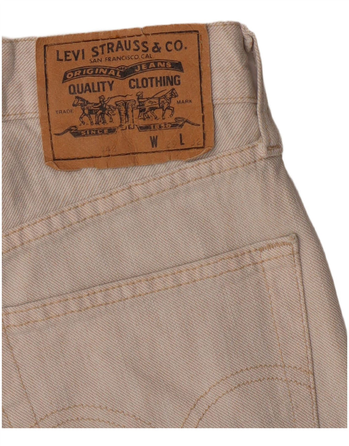 Levi's Damen Jeansshorts W29 Medium Off White