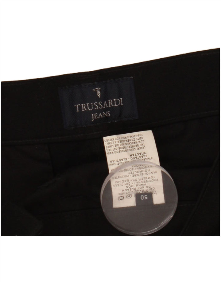 Trussardi Herren-Freizeithose, gerade, IT 50, Größe L, W32, L34, Schwarz, Polyester
