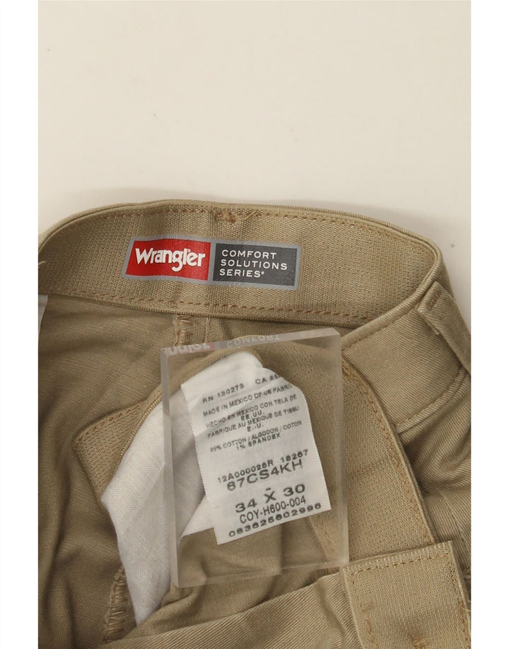 WRANGLER Herren-Chinohose mit bequemer Passform, gerade Passform, W34, L30, Beige, Baumwolle