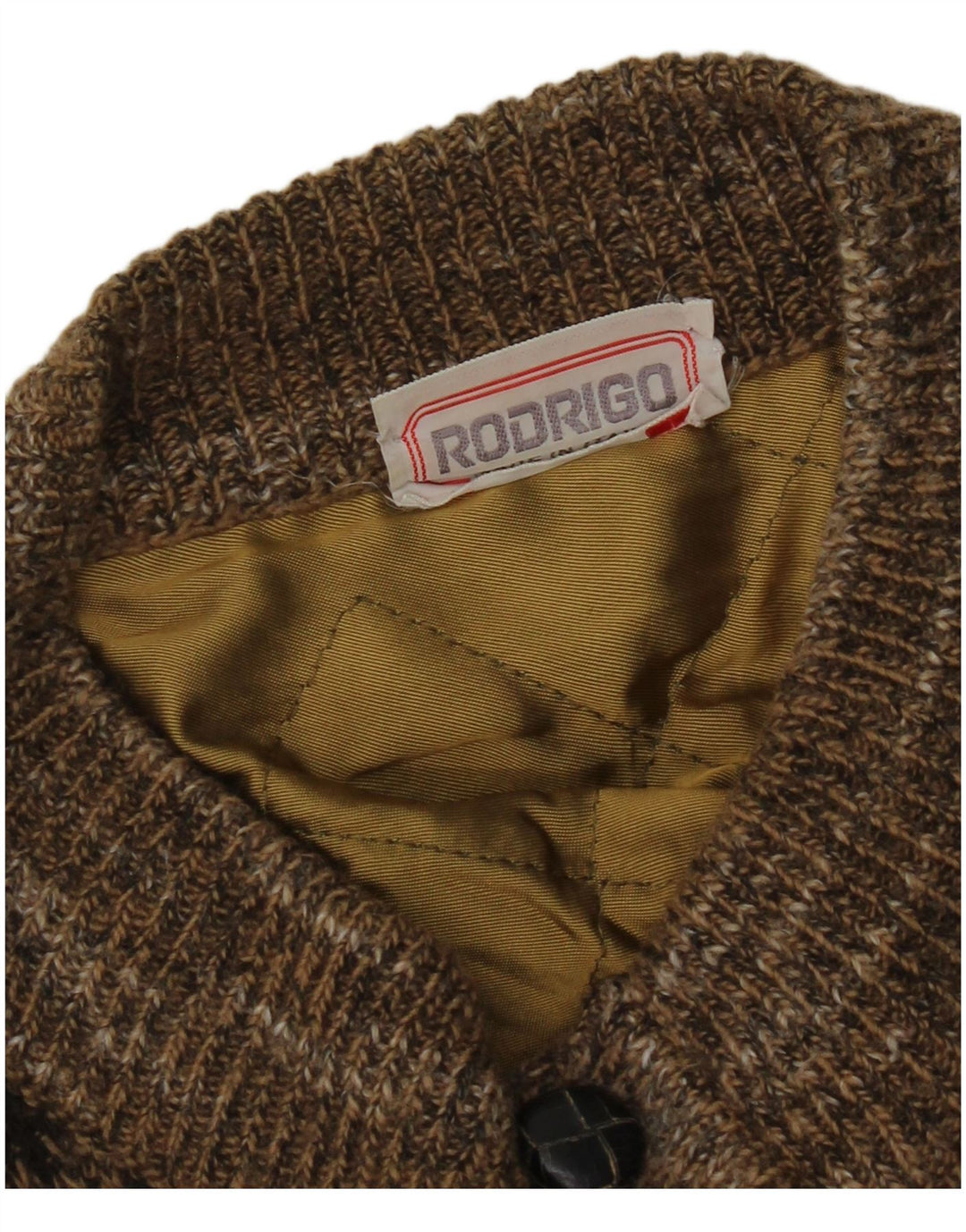 Rodrigo Herren Strickjacke XL Braun Geometrisch