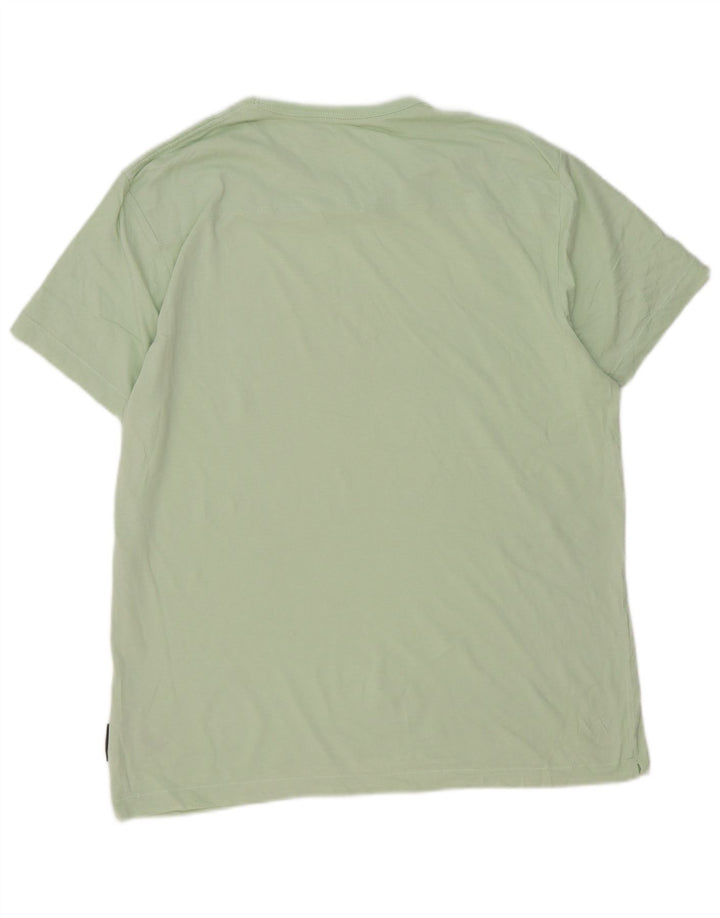 French Connection Herren T-Shirt Top XL Grün Baumwolle