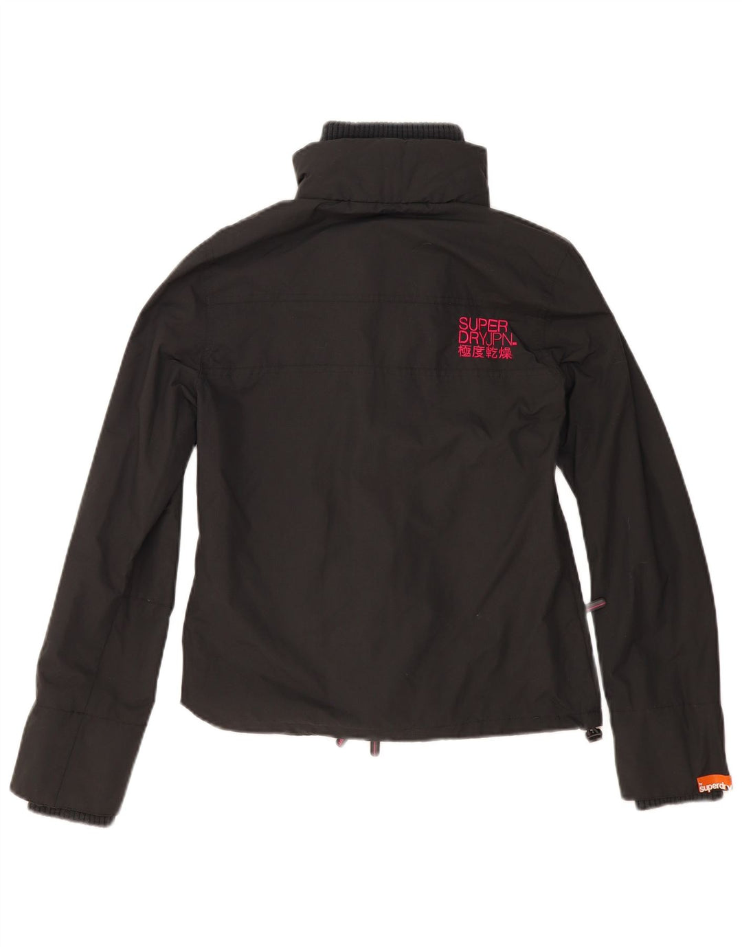 Superdry Damen Regenjacke UK 12 Mittelgraues Nylon