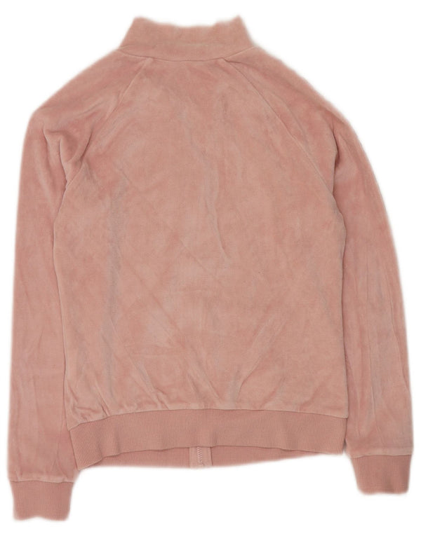 BENETTON Mädchen-Trainingsanzug, Oberteil, Jacke, 10–11 Jahre, XL, Rosa, Farbblock