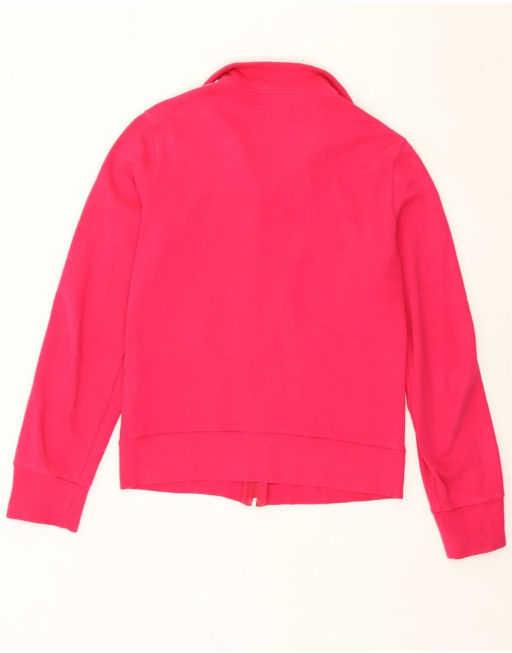 Adidas Damen Trainingsanzug Top Jacke UK 12 Mittelrosa Baumwolle