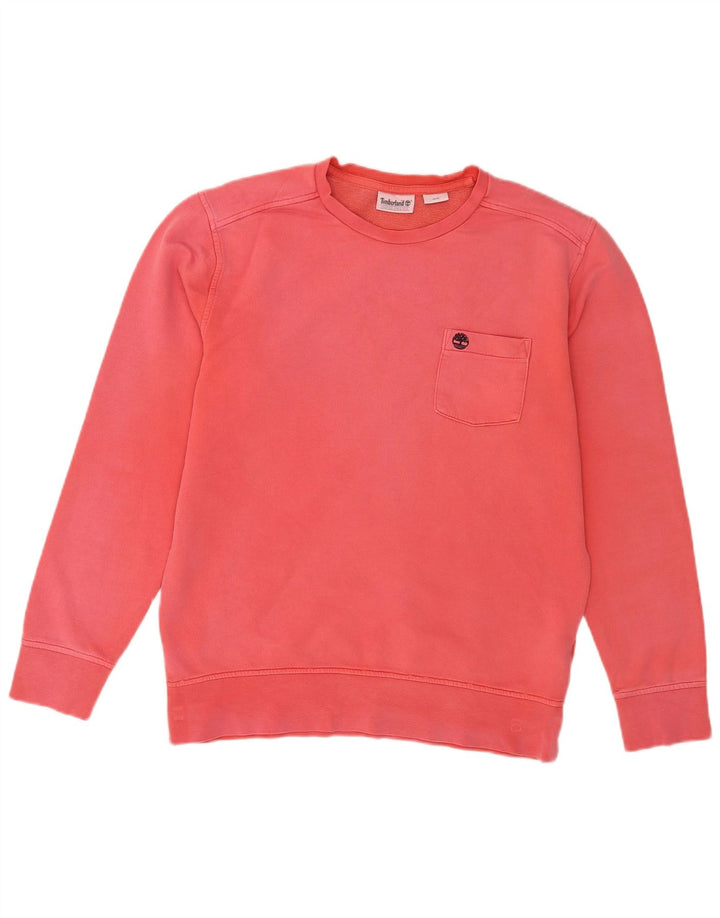 Timberland Herren Sweatshirt Pullover mittelrote Baumwolle