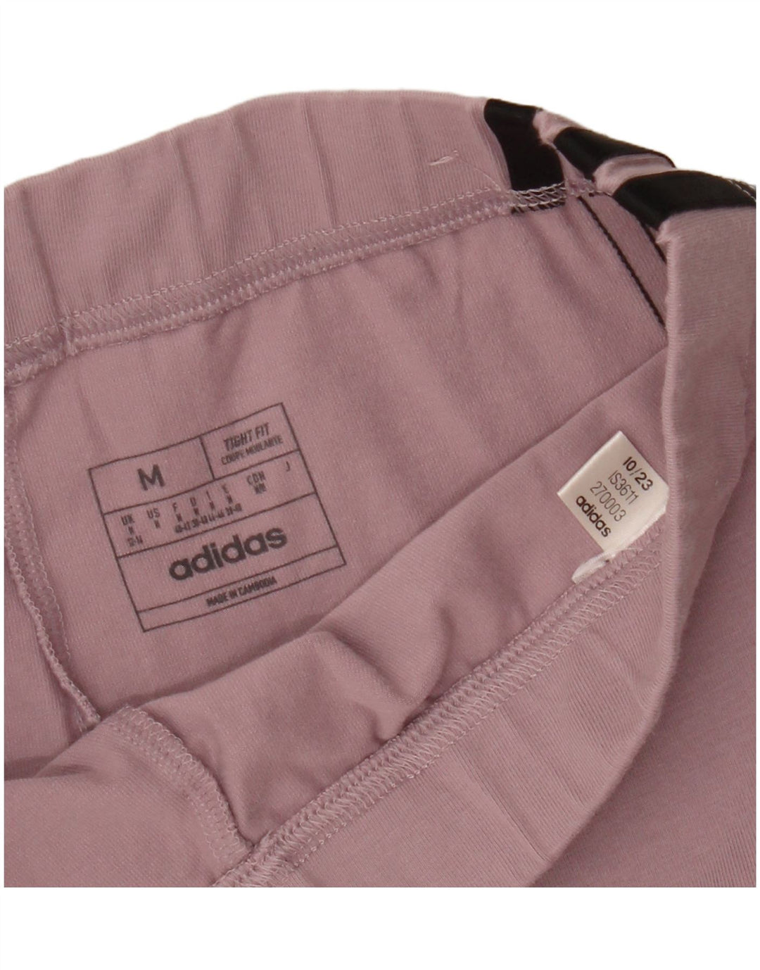 ADIDAS Damen Tight Fit Trainingshose UK 12/14 Mittelrosa