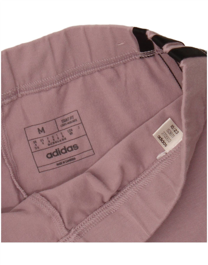 ADIDAS Damen Tight Fit Trainingshose UK 12/14 Mittelrosa