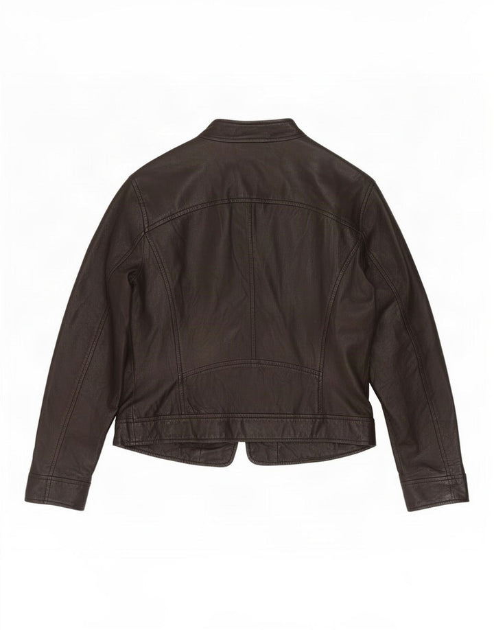 BVS Damen Leder Bikerjacke EU 48 2XL Schwarz