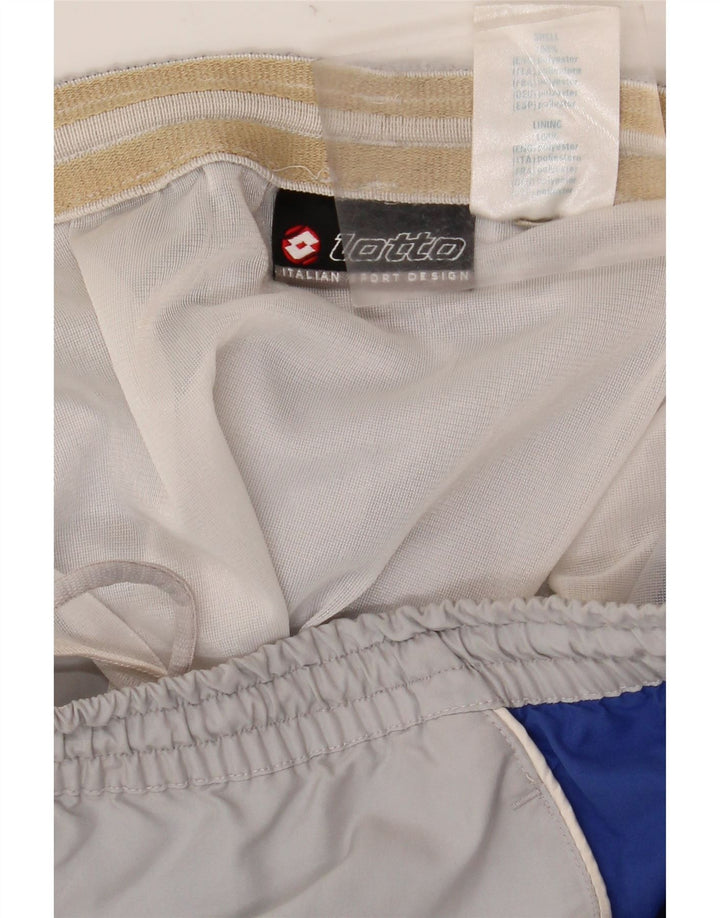 LOTTO Herren-Sportshorts UK 38/40 Mittelgraues Colourblock-Polyester