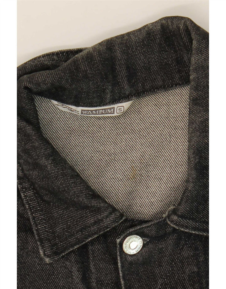 Wampum Herren Jeansjacke UK 36 Small Grau Baumwolle