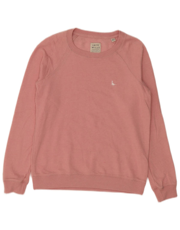Jack Wills Damen-Sweatshirt-Pullover, Gr. 10, Größe S, Rosa, Baumwolle