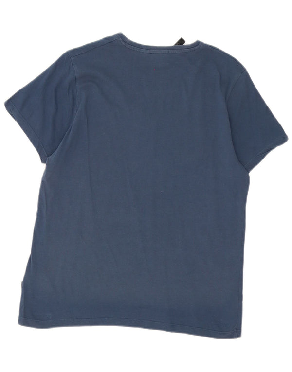 Liu Jo Grafik-T-Shirt für Damen, UK 10, Größe S, Marineblau, Baumwolle