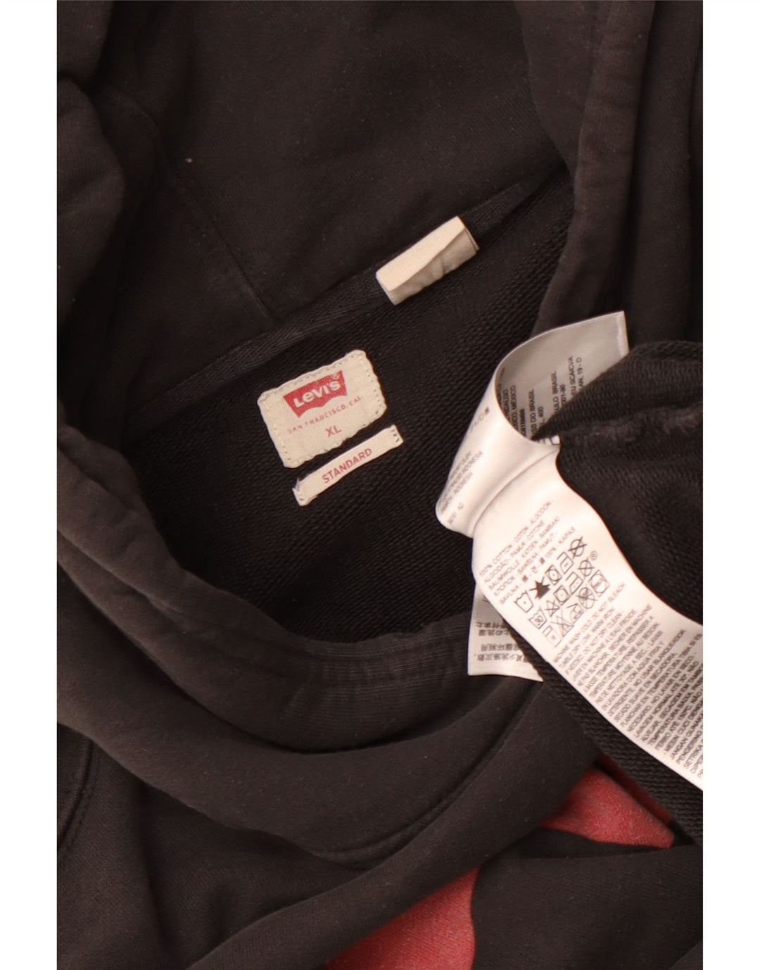 Levi's Herren Standard Graphic Hoodie Pullover XL Schwarz Baumwolle