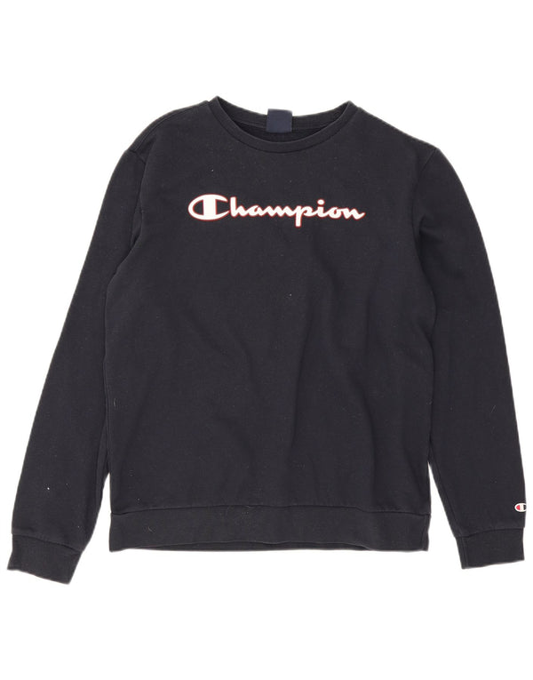 Champion Jungen-Sweatshirt mit Grafik, 15–16 Jahre, 2XL, Marineblau