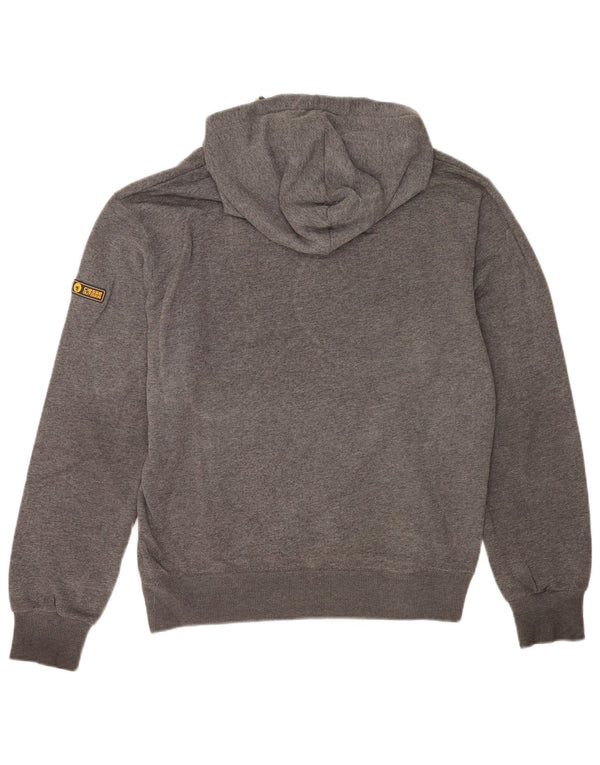 Ciesse Piumini Herren-Kapuzenpullover mit Grafik, mittelgraue Baumwolle