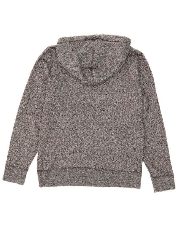 Abercrombie & Fitch Damen Graphic Hoodie Pullover UK 6 XS Grau meliert