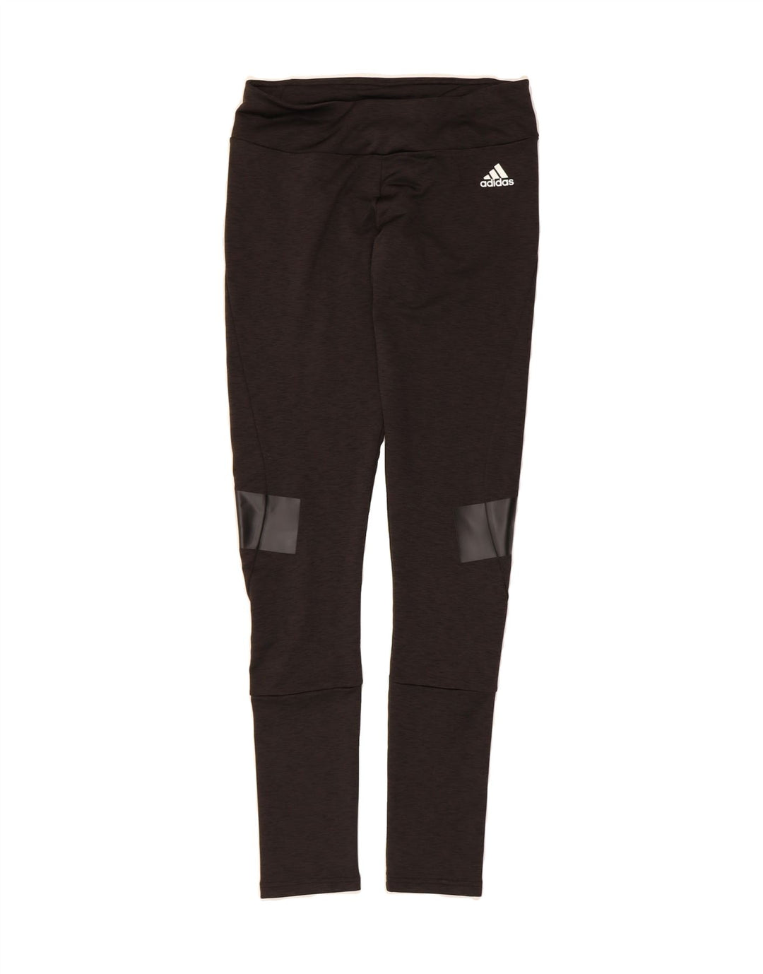 ADIDAS Womens Leggings UK 12/14 Medium  Black Polyester Vintage Adidas and Second-Hand Adidas from Messina Hembry 