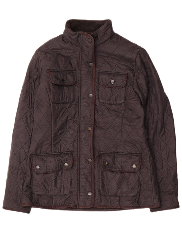 Barbour Damen Quilted Utility Jacke UK 12 Medium Schwarz