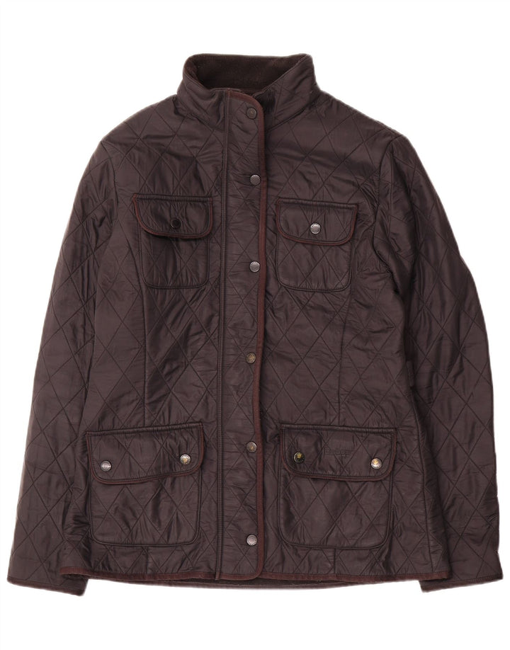 Barbour Damen Quilted Utility Jacke UK 12 Medium Schwarz