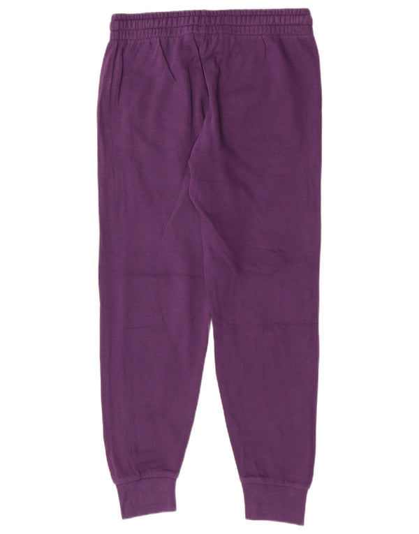 Kappa Damen Trainingshose Jogger UK 14 Large Lila Baumwolle