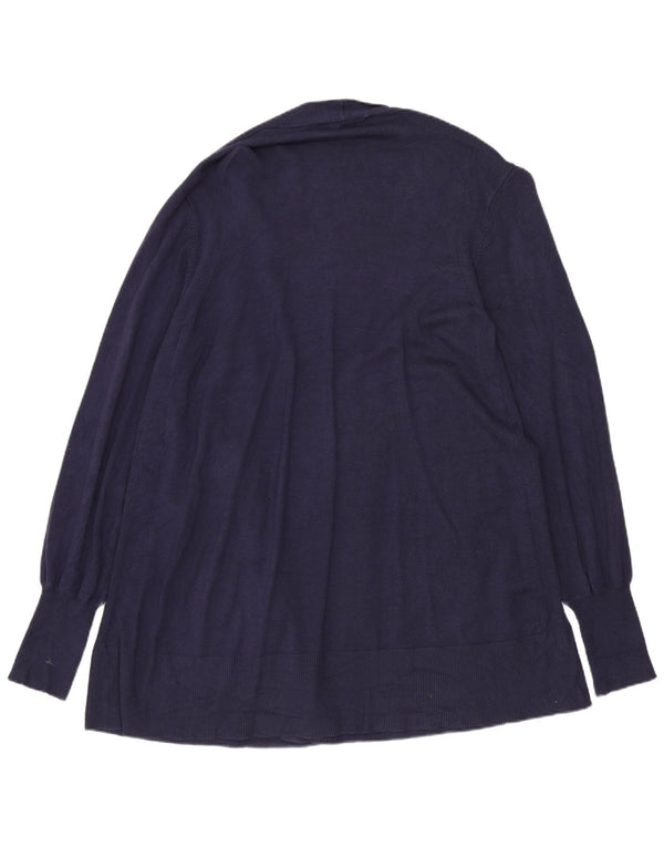 Marks & Spencer Damen Longline-Cardigan-Pullover UK 14 Medium Navy Blue