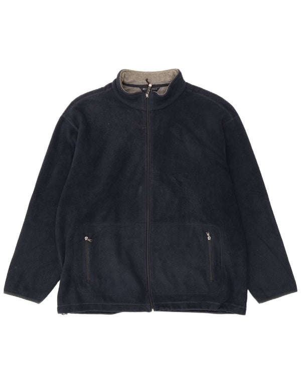 Marks & Spencer Herren Fleecejacke UK 42 XL Marineblau Polyester