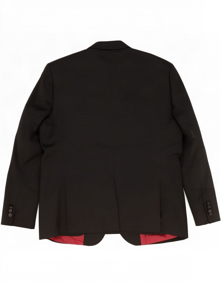Marks & Spencer Herren-Blazer mit 2 Knöpfen, UK 48, 2XL, Schwarz, Polyester