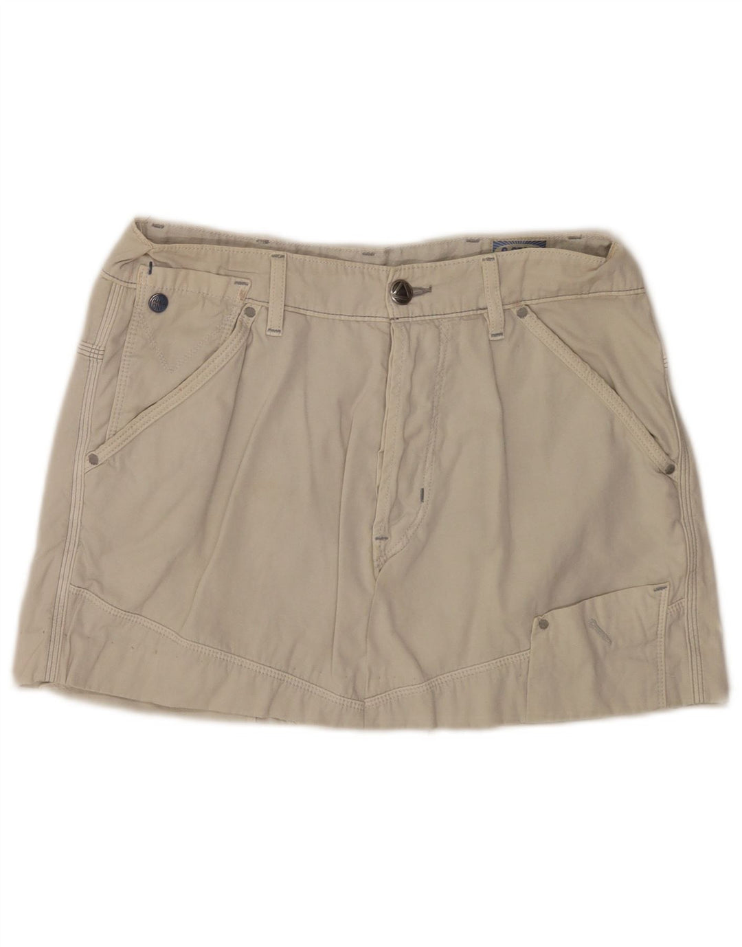 G-Star Damen Graphic Minirock W32 Large Beige Baumwolle