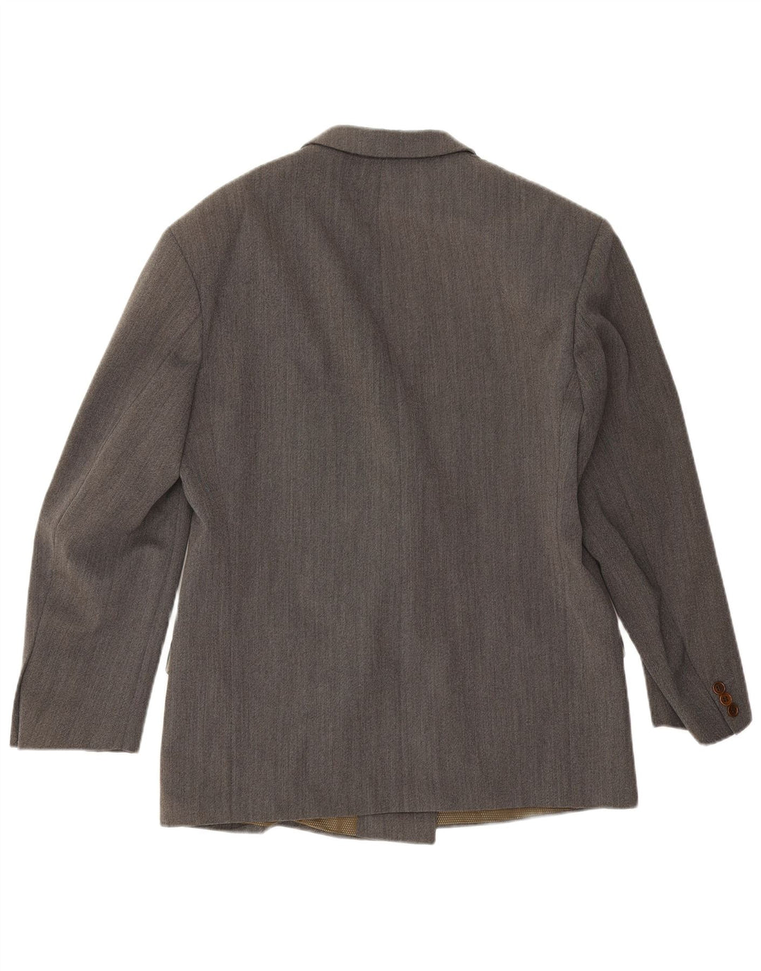 Vintage Herren Zweireiher Blazer Jacke IT 50 Große graue Wolle