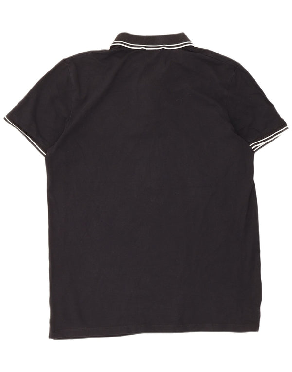 Jack & Jones Herren Poloshirt XL Schwarz gestreift