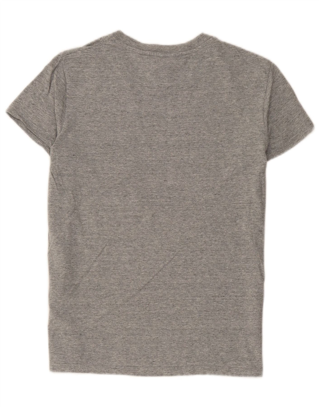 Levi's Damen-T-Shirt-Oberteil UK 12 Mittelgrau gefleckte Baumwolle