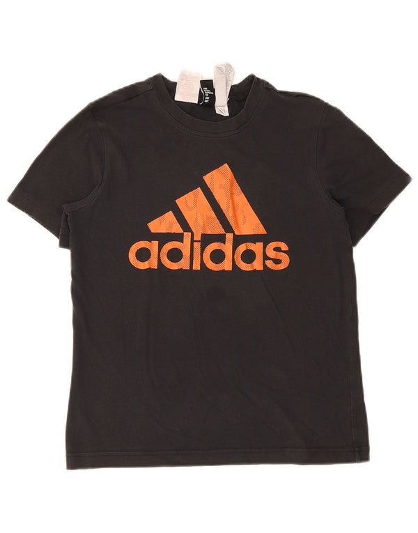 Adidas T-Shirt mit Grafik für Jungen, 11–12 Jahre, schwarze Baumwolle