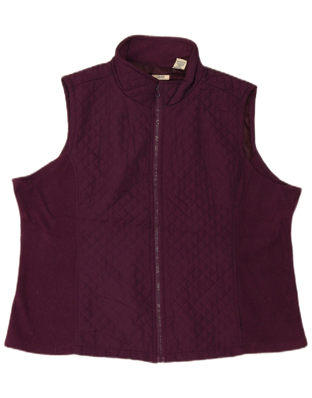 Izod Damen Steppweste UK 20 2XL Maroon Polyester