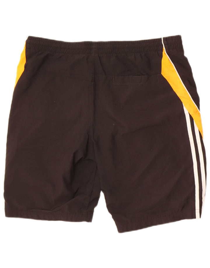 Adidas Sportshorts für Jungen, 12–13 Jahre, schwarzes Colourblock-Polyester